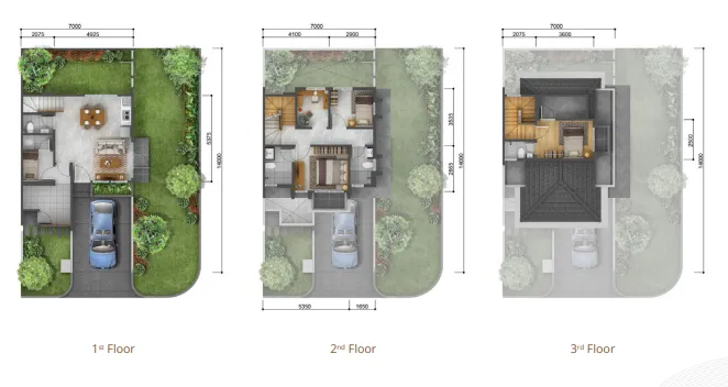 Floor plan for Type A Premium Attic Hoek