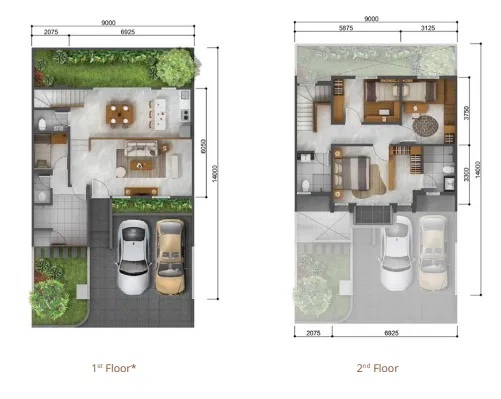 Floor plan for Type D Premium